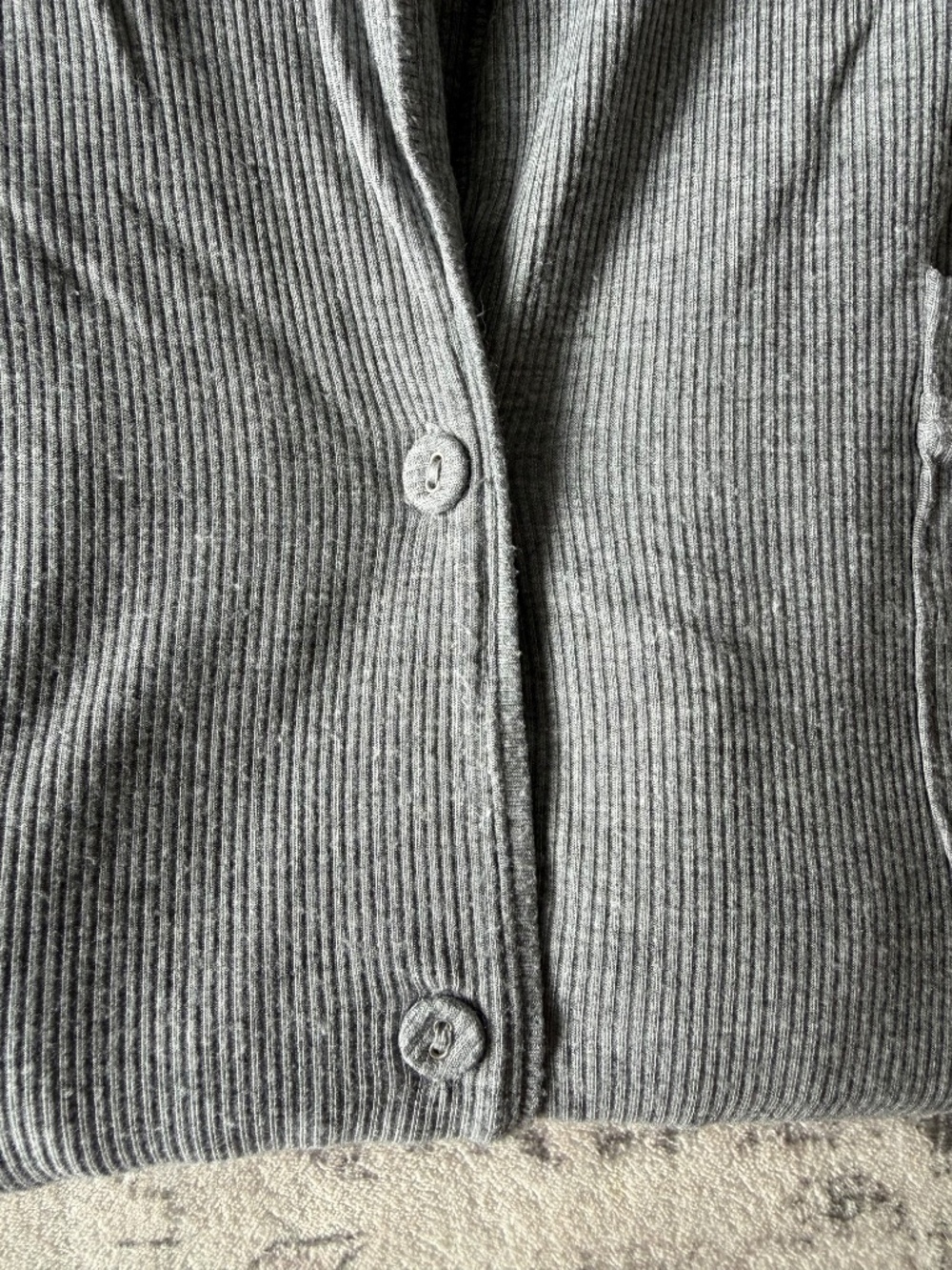 SKIMS Gray Ribbed Pjs - Picture 7 of 16